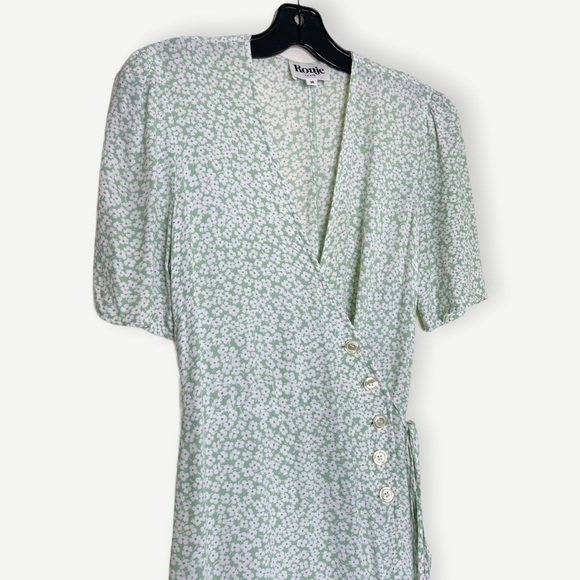 Rouje Paris Gabin Fleurette Menthol Wrap Dress - Picture 4 of 11